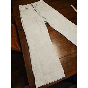 Blue Cherry Women's Mid Rise Relaxed Fit Wide Leg Full Wide-Leg Jeans Sz 38